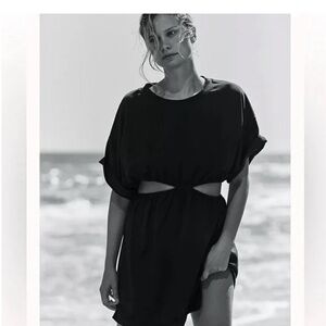 Free People Beach Dandelion Mini Size Medium Black